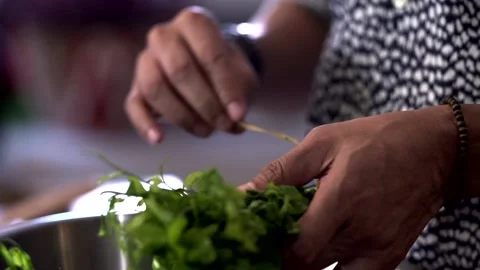 Close Up Shot Of Man Sorting Out Vegetables Stock Footage 146250233