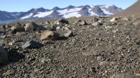 Close up shot of a man walking on a beach in Greenland Vidéo 103588954