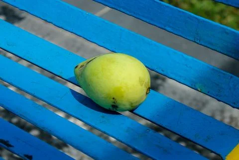 Close-up shot of a mango fruit Foto stock