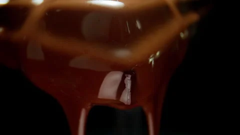 Close up shot of melting chocolate bar Stock Footage 340324989