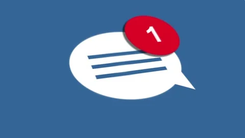 Close up Shot of Message Counter Counting Up Stock Footage 105795799