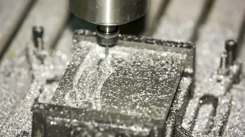 Close-up shot. Metal Lathe Processing Aluminium Stock-Footage 59551163