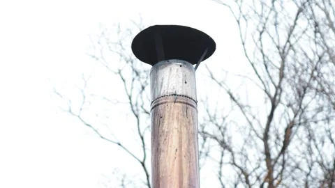 A close-up shot of a metal pole with a tree in the background, suitable for.. Stock Footage 332225449