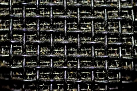 Close up shot of a microphone head Stock Photos
