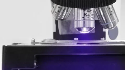 Close up shot of microscope Stock Photos