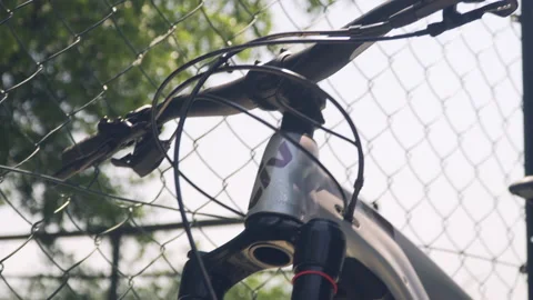 A close-up shot of a modern and high-quality electric bike. Stock Footage 156720897