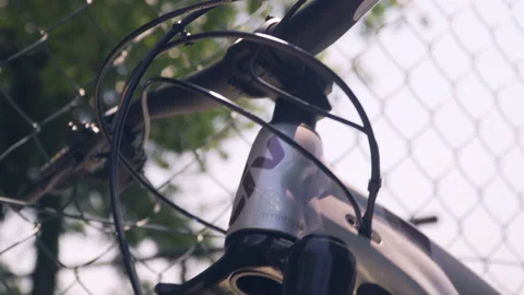 A close-up shot of a modern and high-quality electric bike. Stock Footage 156720901