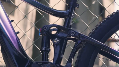 A close-up shot of a modern and high-quality electric bike. Stock Footage 156720997