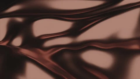 Close up shot of morphing bronze colored liquid metal. 3D animation Stock Footage 220310995