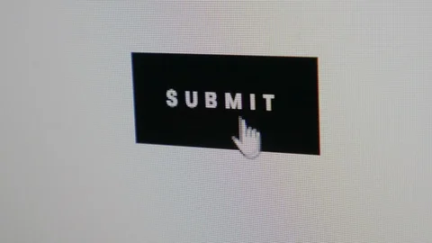 Close up Shot of Mouse Cursor Clicking black SUBMIT Button. 库存影片 106993896