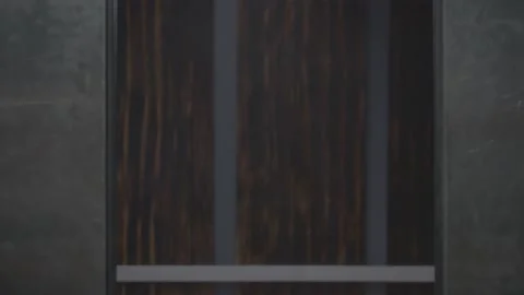 Close up shot of office elevator opened and closed Stock Footage 136335019