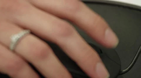 Close Up Shot of an office worker handling a mousepad Video stock 45236931