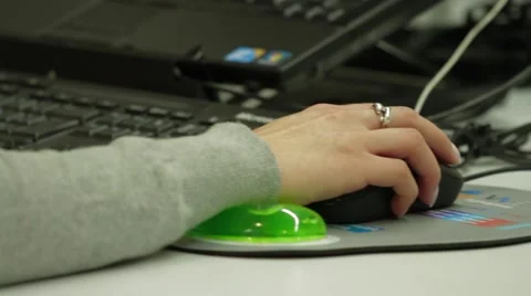 Close Up shot of professional female worker inside company's headquarters Stock Footage 45236316