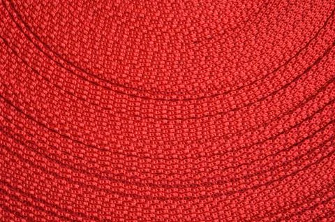 Close up shot of red yarn Stock Photos