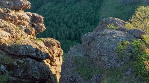 Close-up shot of the rocks. Stock Footage 112921808