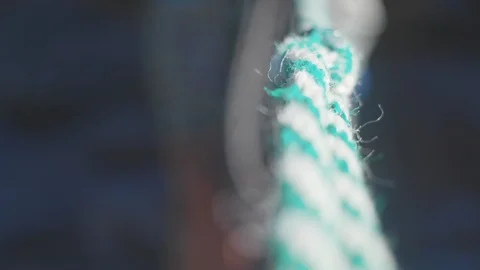 Up close shot of rope Stock Footage 103814359