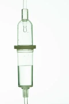 Close up shot of saline solution drop Stock Photos