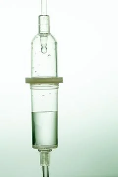 Close up shot of saline solution drop Stock Photos