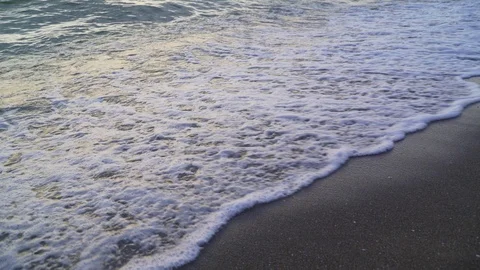 Close-up shot of Sea Waves Stock Footage 115844045