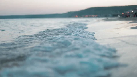 A Close up shot of sea waves Stock Footage 143967312