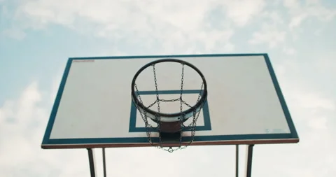 Close up shot selective focus score winning points at basketball game Stock Footage 234620249