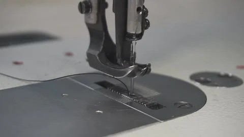 Close-Up Shot Of A Sewing Machine Needle 스톡 동영상 232994942