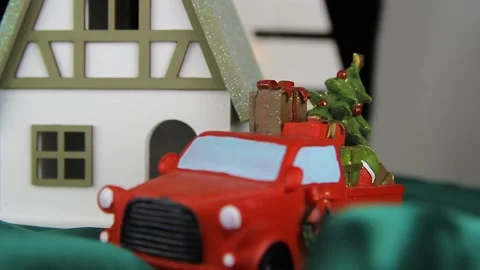 Close up shot of сhristmas decorations Stock Footage 143672742