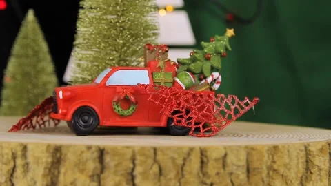 Close up shot of сhristmas decorations Stock Footage 143673042