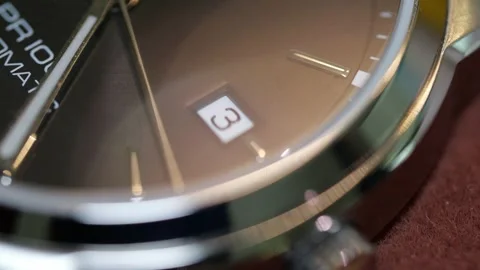 Close up shot of a skeleton watch San Francisco CA USA August 5 2026 Stock-Footage 344476226