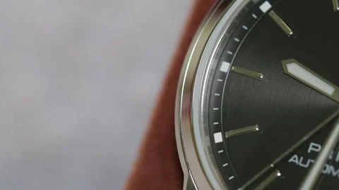 Close up shot of a skeleton watch San Francisco CA USA August 5 2026 Stock-Footage 344476300