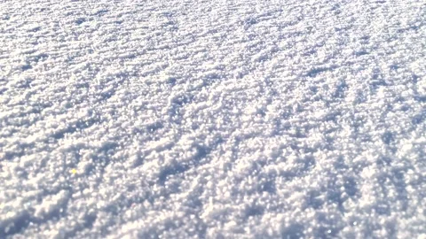 Close up shot of snowflakes on the ground. Background Stock Footage 148708355