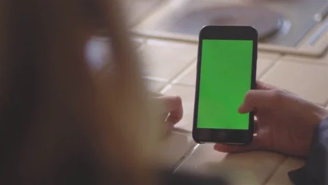 Close up shot of someone using their cellphone. Stock Footage 82600594