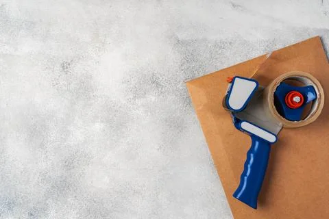 Close up shot of stack of padded mailing envelopes Foto stock