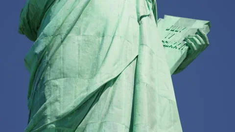 Close-up Shot Of The Statue Of Liberty Video stock 229141722