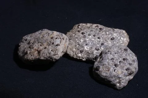 Close up shot of a stone on dark background Foto stock