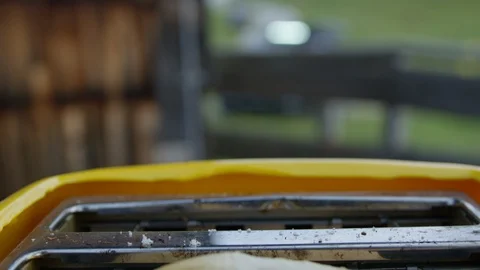 Close up shot of a toaster oven Stock Footage 118833639