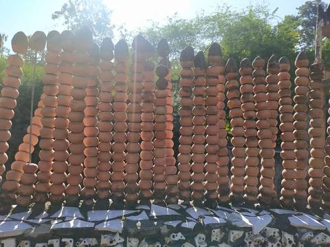 A close up shot of various objects , background in the rock garden. Stock Photos