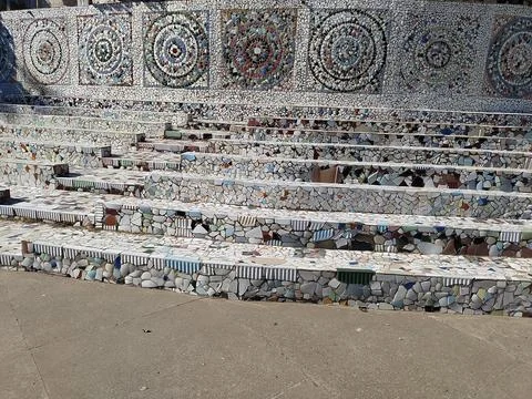 A close up shot of various objects , background in the rock garden. Stock Photos