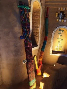 A close up shot of various objects , background in the rock garden. Foto stock