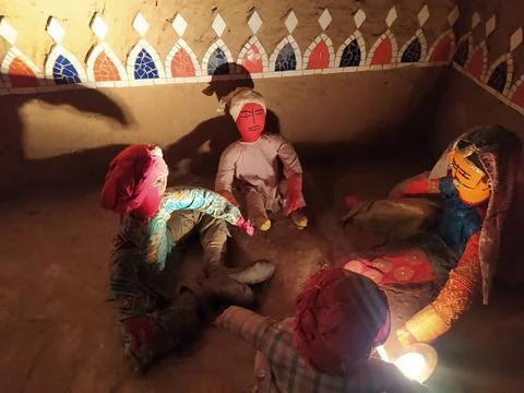 A close up shot of various objects , background in the rock garden. Foto stock