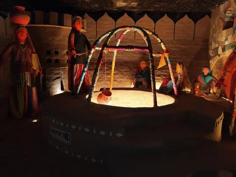 A close up shot of various objects , background in the rock garden. Foto stock