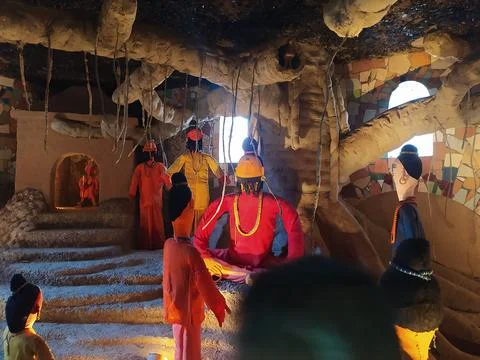 A close up shot of various objects , background in the rock garden. Stock Photos