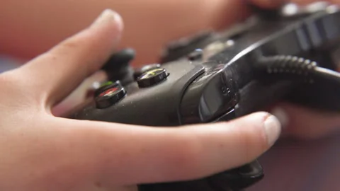 Close shot of video game controller Video stock 158866879
