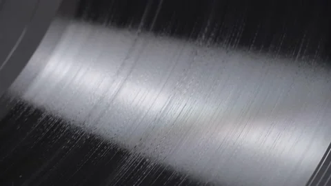 Close shot of vinyl spinning. Stock Footage 165258261