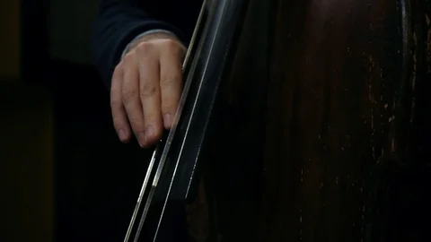 Close up shot of violist hands playing live on synth Stock Footage 126933708