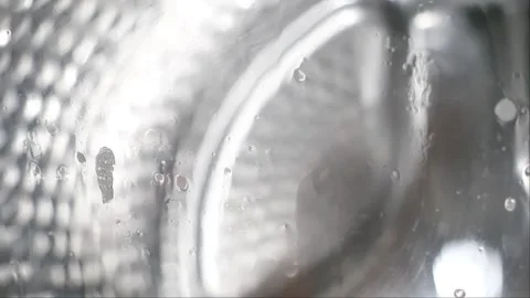 Close up shot of a washing machine in the laundry with detergent 스톡 동영상 267805353