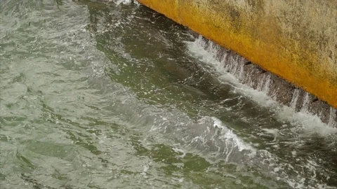 Close up shot of wave splashes on the cutwater 스톡 동영상 103140106