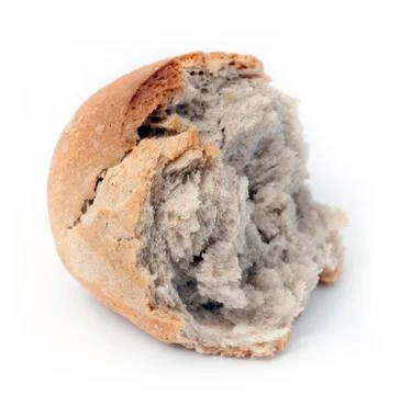 Close up shot of a white bread Stock Photos