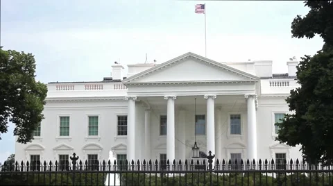 Close up shot of the White House  스톡 동영상 65066808