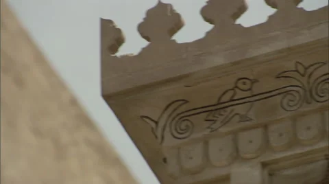 Close shot of a Wind tower. Video stock 46868571
